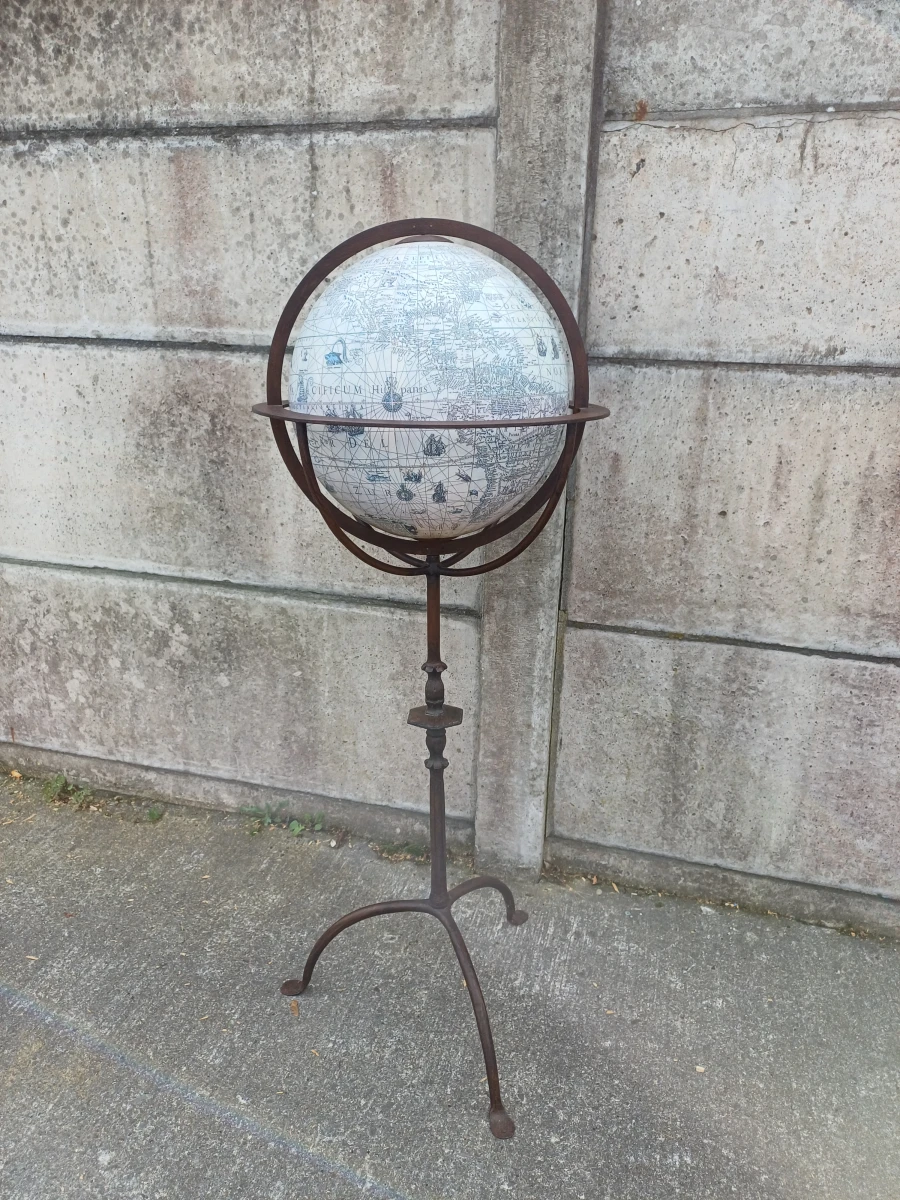 Decoratieve wereldbol op metalen standaard - foto 4