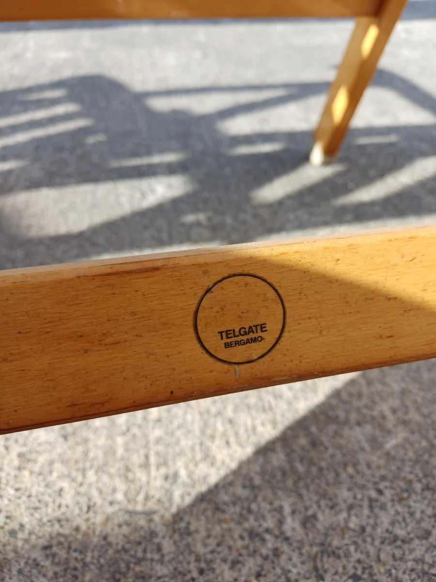 Set van 4 houten design tuinstoelen - foto 5