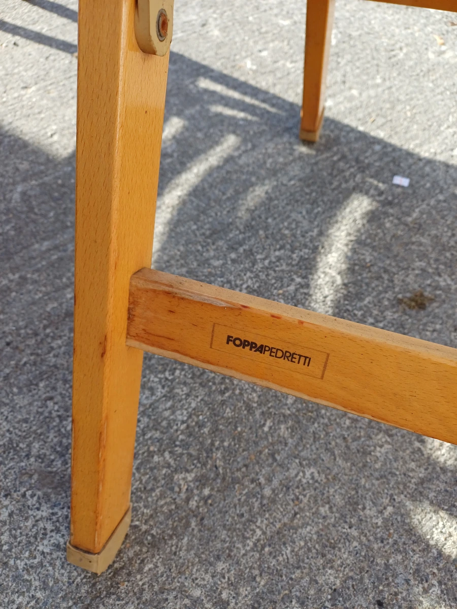 Set van 4 houten design tuinstoelen - foto 3