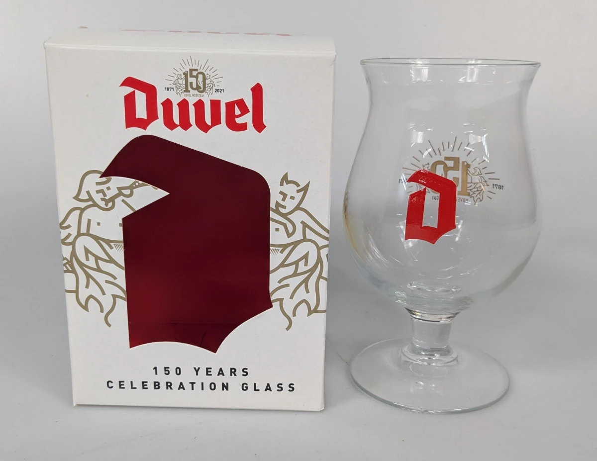 Set van 4 Duvel bierglazen speciale editie. - foto 10