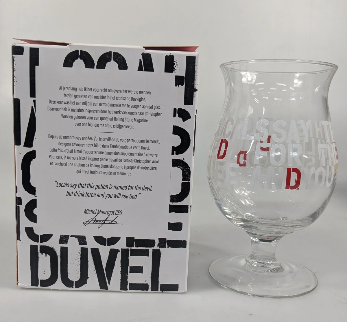 Set van 4 Duvel bierglazen speciale editie. - foto 5
