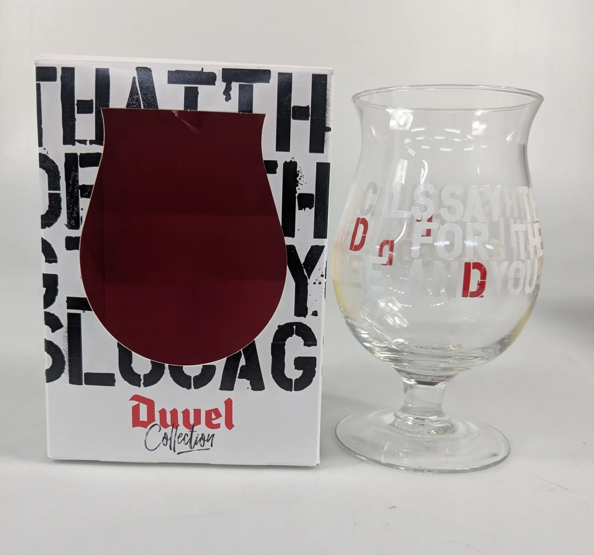 Set van 4 Duvel bierglazen speciale editie. - foto 4