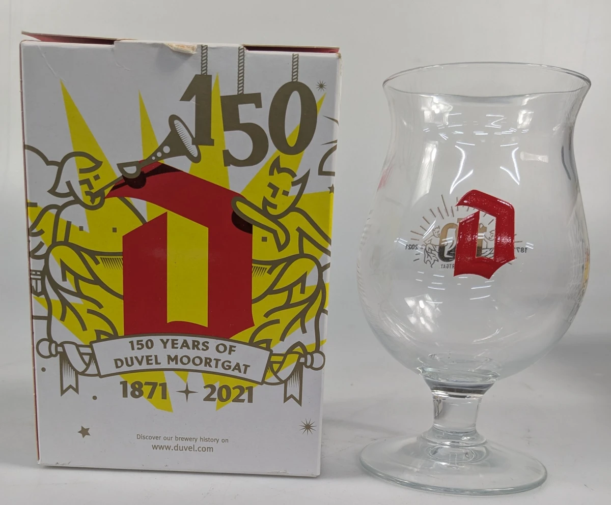 Set van 4 Duvel bierglazen speciale editie. - foto 7