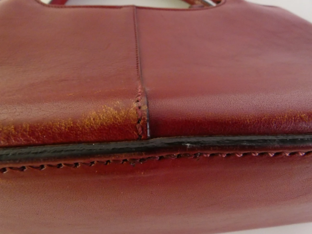 Rode leren handtas met schouderriem - The Bridge - foto 5