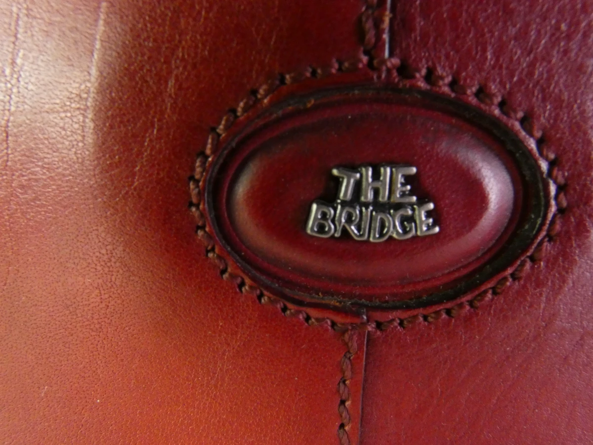 Rode leren handtas met schouderriem - The Bridge - foto 7