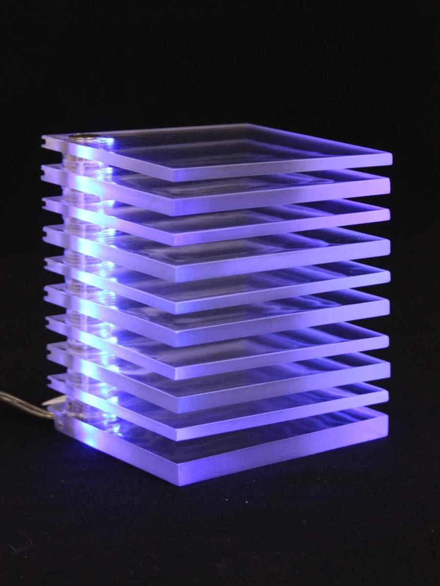 IKEA LED Tafellamp / Sfeerlamp – Transparant Acryl - foto 6