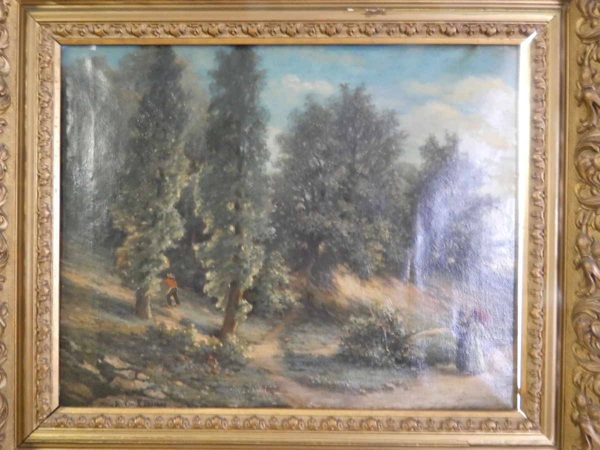 Klassiek landschapsschilderij - olieverf op doek - foto 2