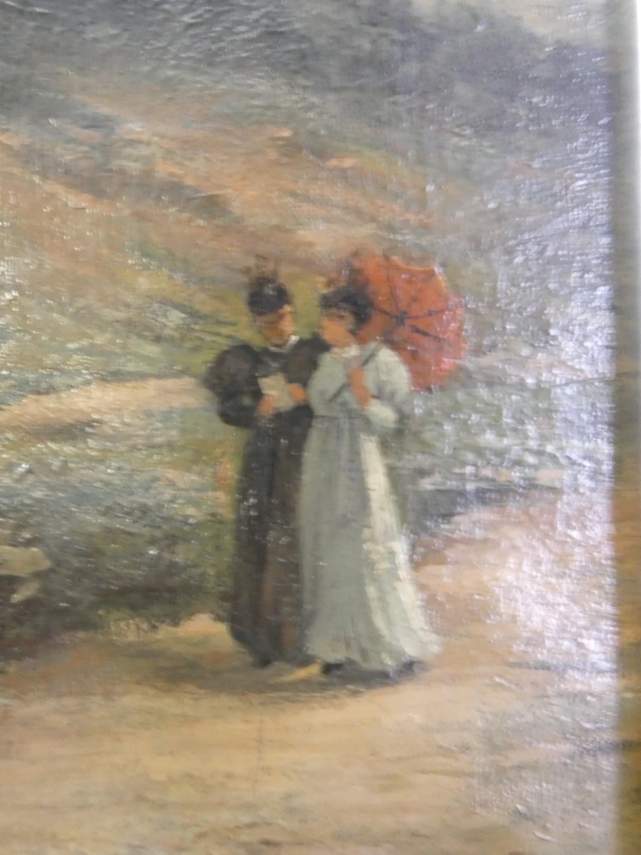 Klassiek landschapsschilderij - olieverf op doek - foto 3