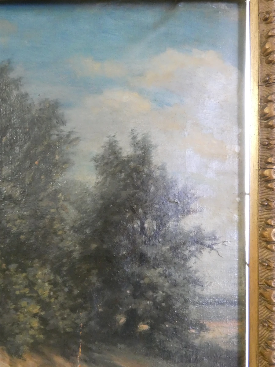 Klassiek landschapsschilderij - olieverf op doek - foto 4