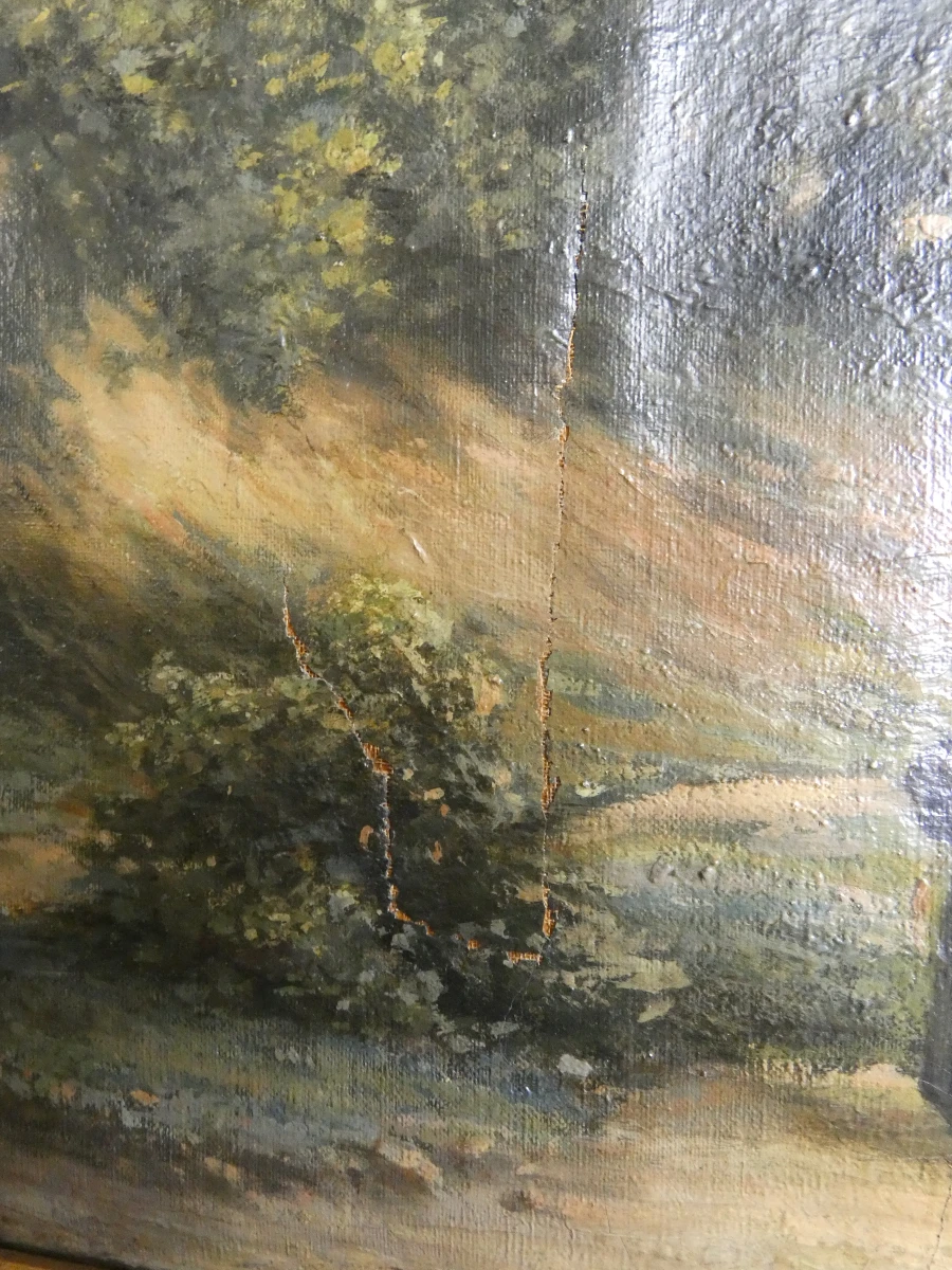 Klassiek landschapsschilderij - olieverf op doek - foto 10