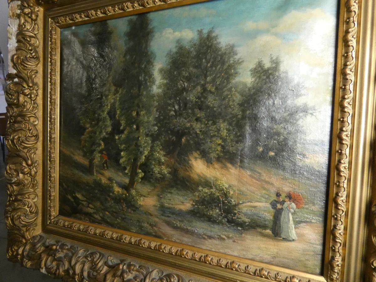 Klassiek landschapsschilderij - olieverf op doek - foto 11