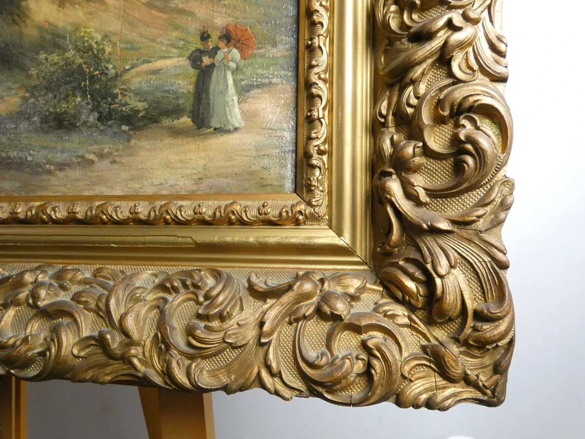 Klassiek landschapsschilderij - olieverf op doek - foto 12