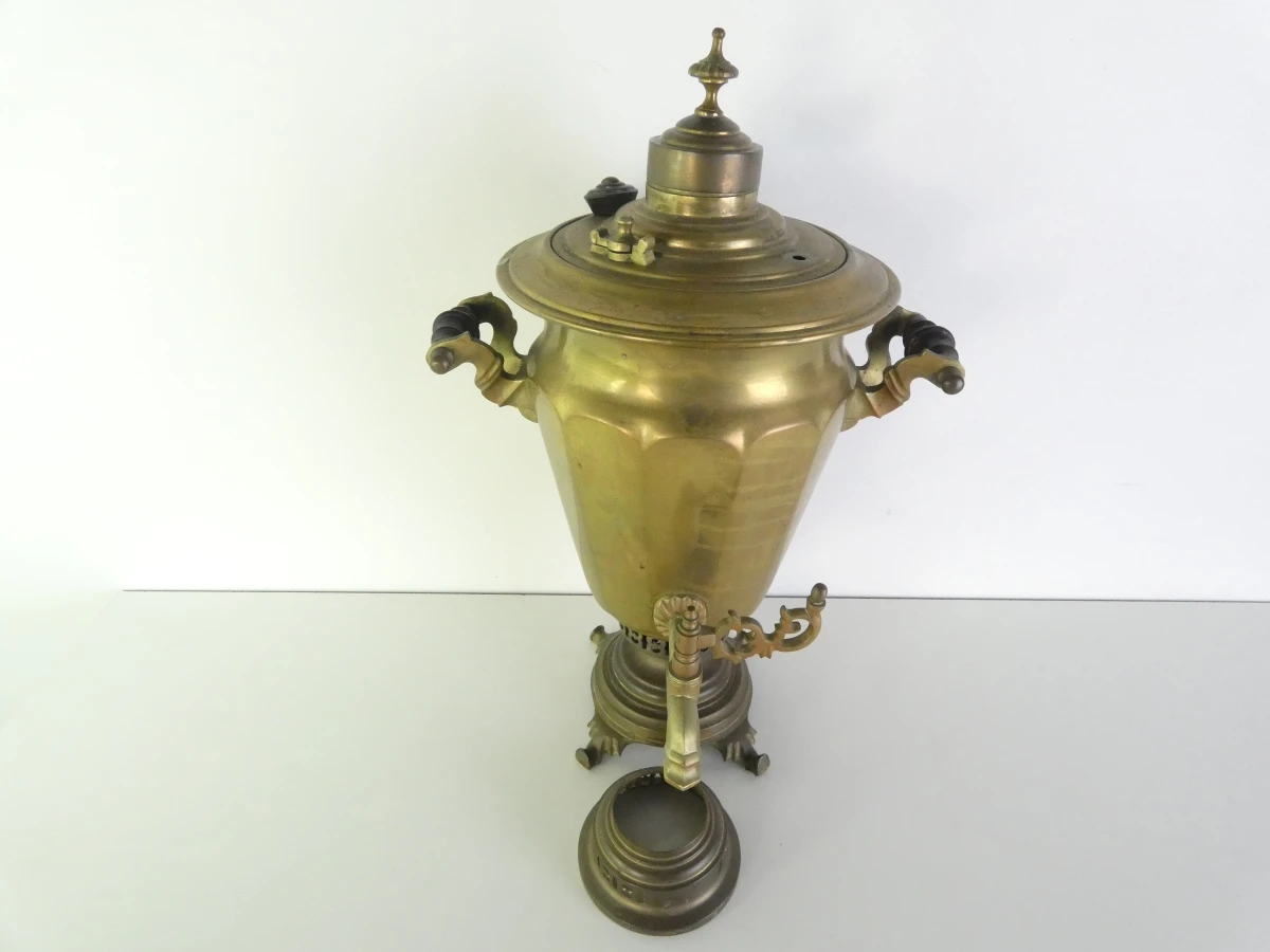 Vintage Russische messing samowaar GMZ - foto 20