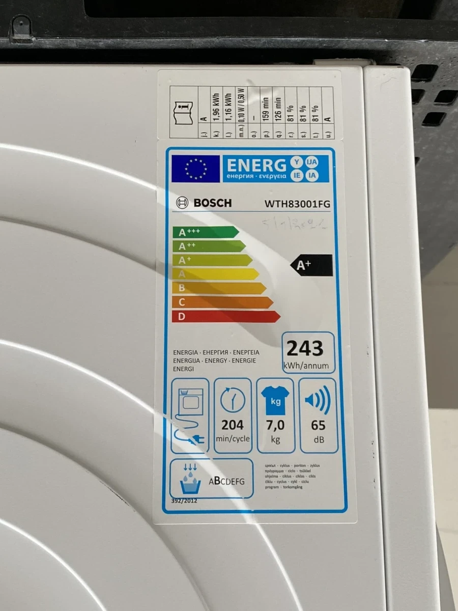 Warmtepompdroogkast - BOSCH - type: WTH83001FG/01 - foto 13