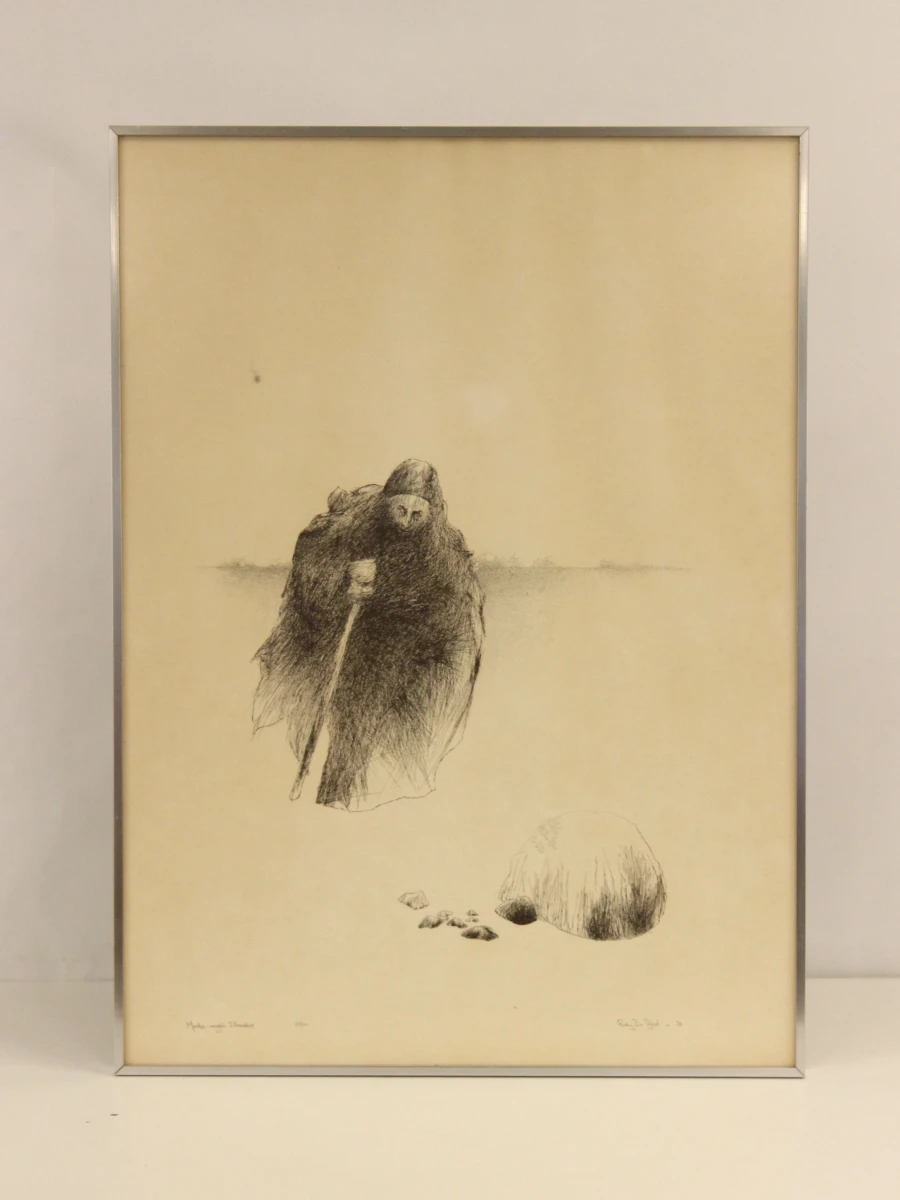 Rudy de Rybel (1949–2025) litho – Meester-magiër Iskander, 1974 - foto 2