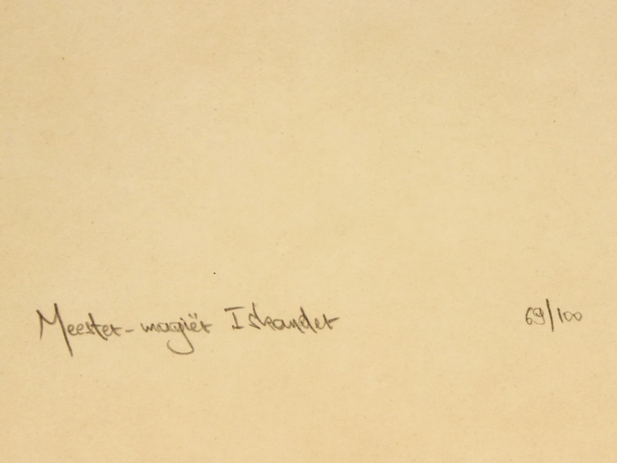 Rudy de Rybel (1949–2025) litho – Meester-magiër Iskander, 1974 - foto 8