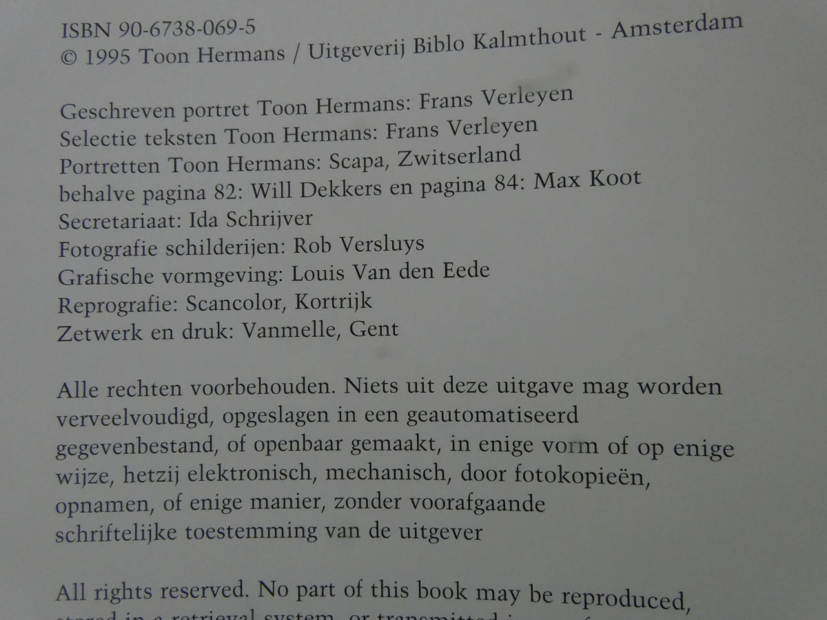 Kunstboek - Toon Hermans: Schilderijen, tekeningen en gedachten - foto 9