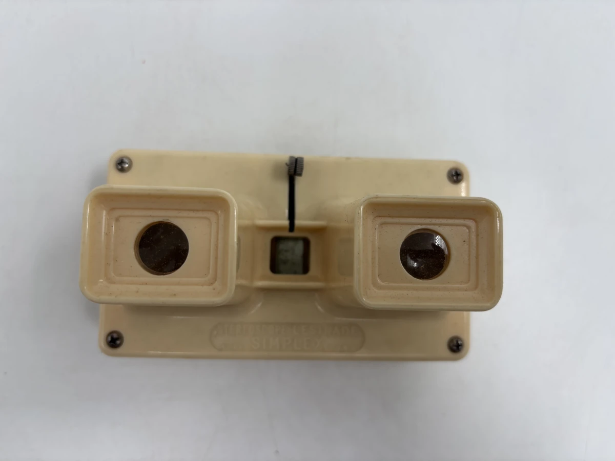 Vintage Lestrade Simplex 3D Stereoscoop Kijker + 9 Fotokaarten - foto 6
