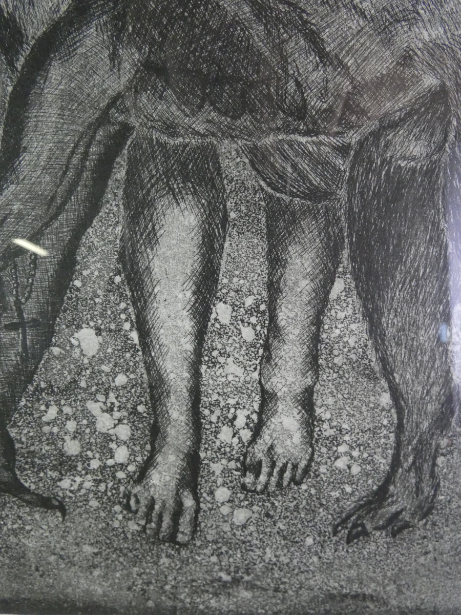 Mysterieus Surrealistisch Kunstwerk achter glas - foto 9