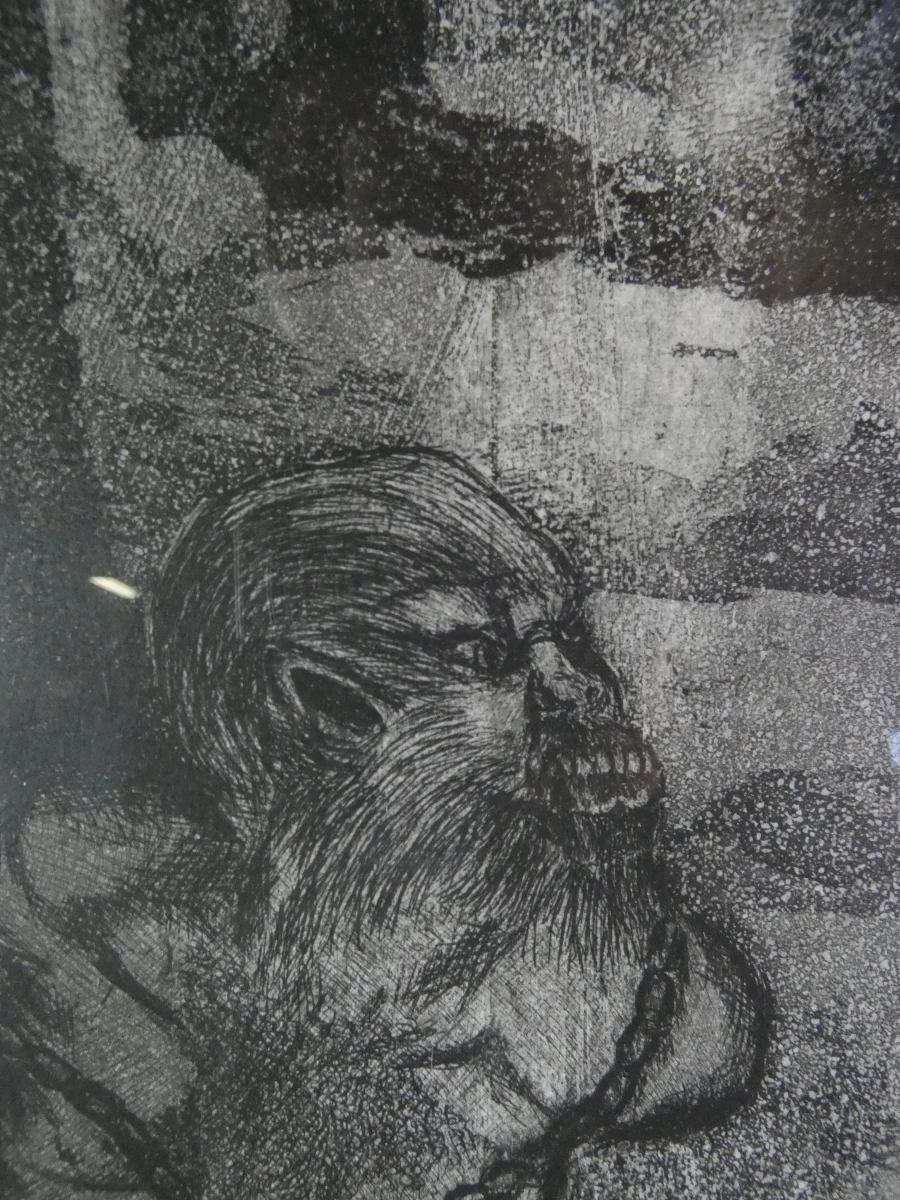 Mysterieus Surrealistisch Kunstwerk achter glas - foto 10