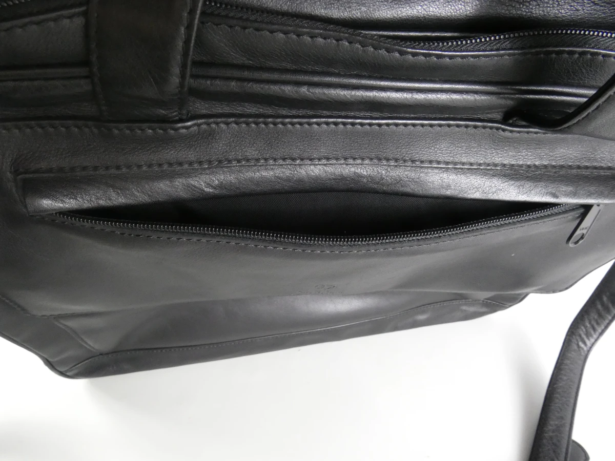 Zwarte leren laptoptas UEFA Champions League - foto 7
