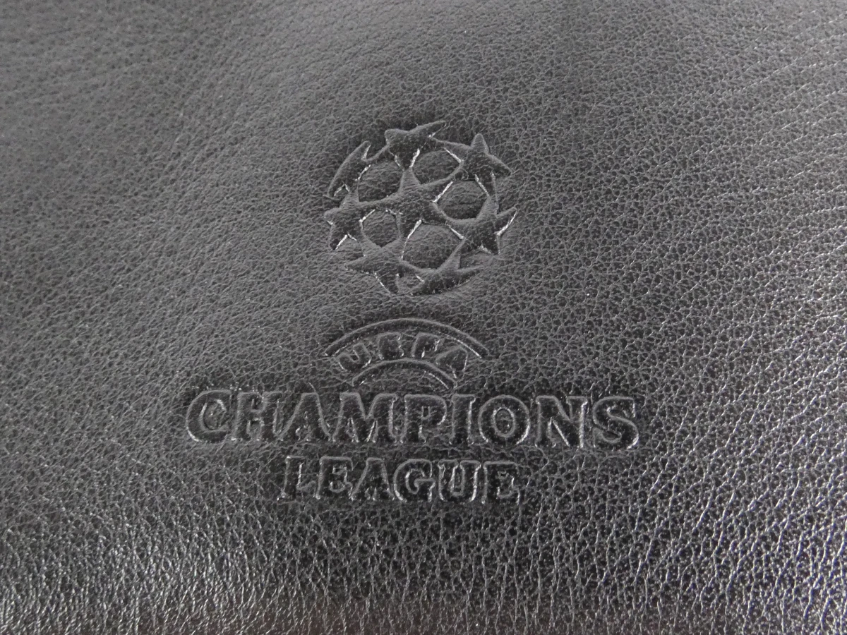 Zwarte leren laptoptas UEFA Champions League - foto 9
