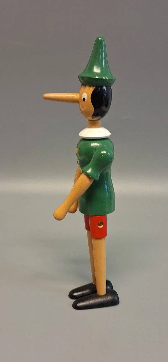 Vintage houten Pinokkio-figuur - foto 2