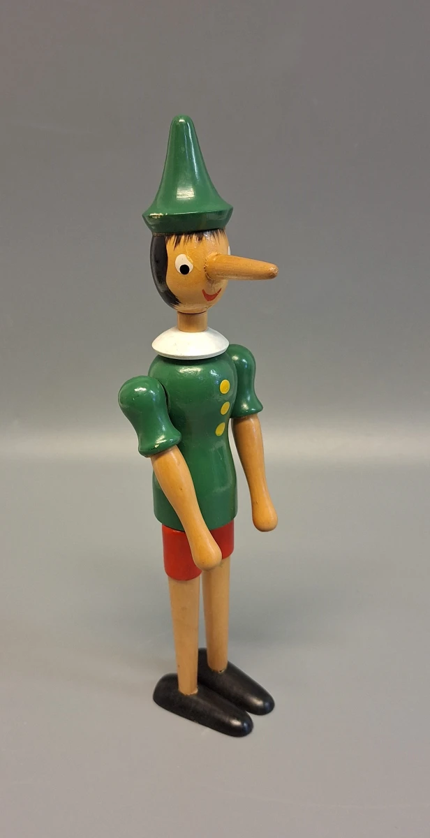 Vintage houten Pinokkio-figuur - foto 6
