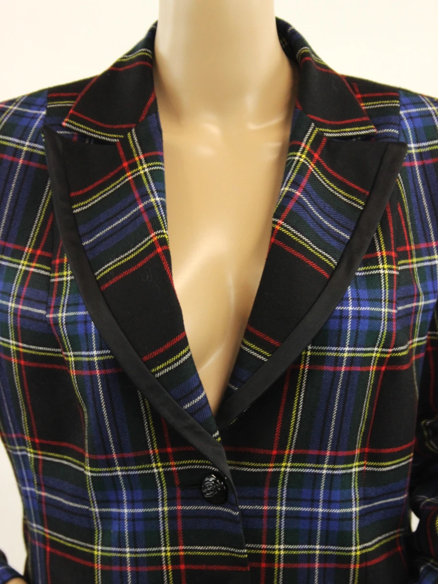 BIASLER Collection damesblazer in ruitmotief (Size M) - foto 2