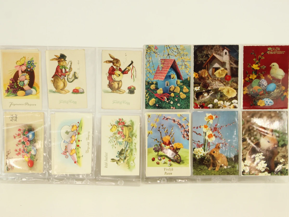 Verzameling vintage postkaarten in 4 albums en los - foto 2