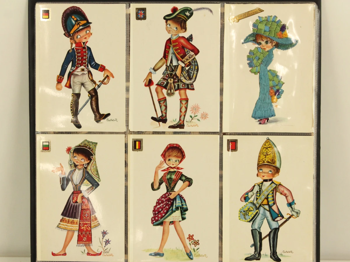 Verzameling vintage postkaarten in 4 albums en los - foto 4