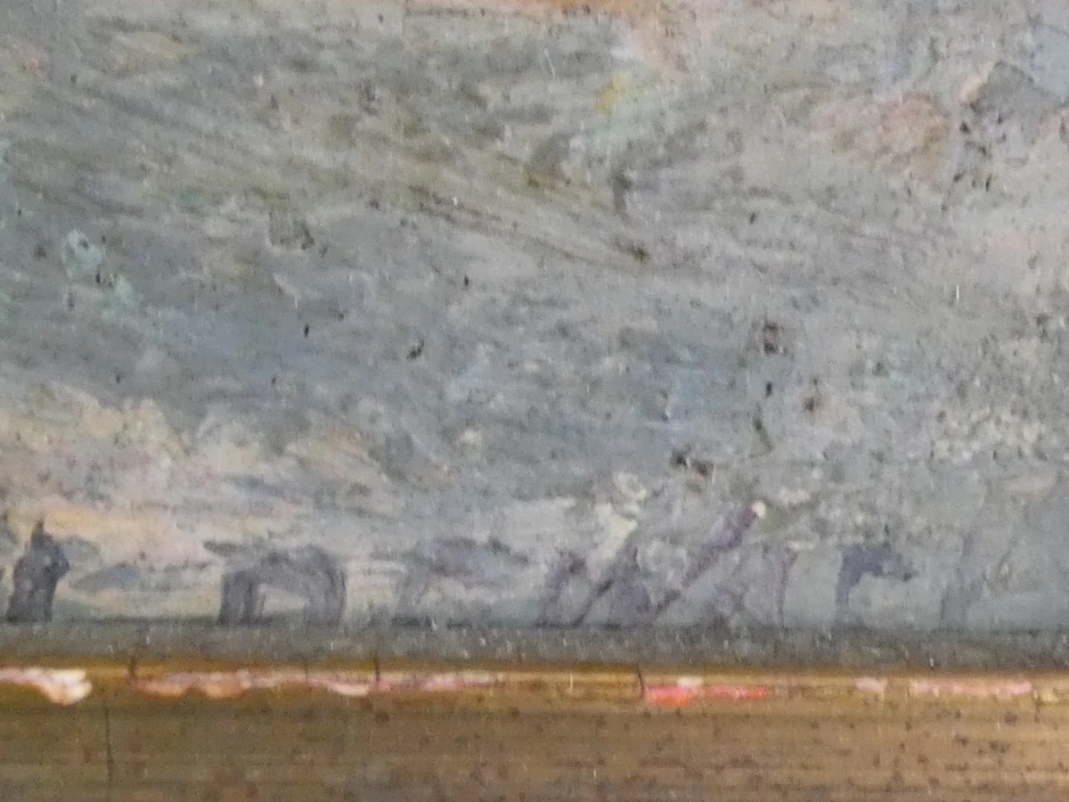 Olieverfschilderij met boot - gesigneerd A. Dewaele - foto 13