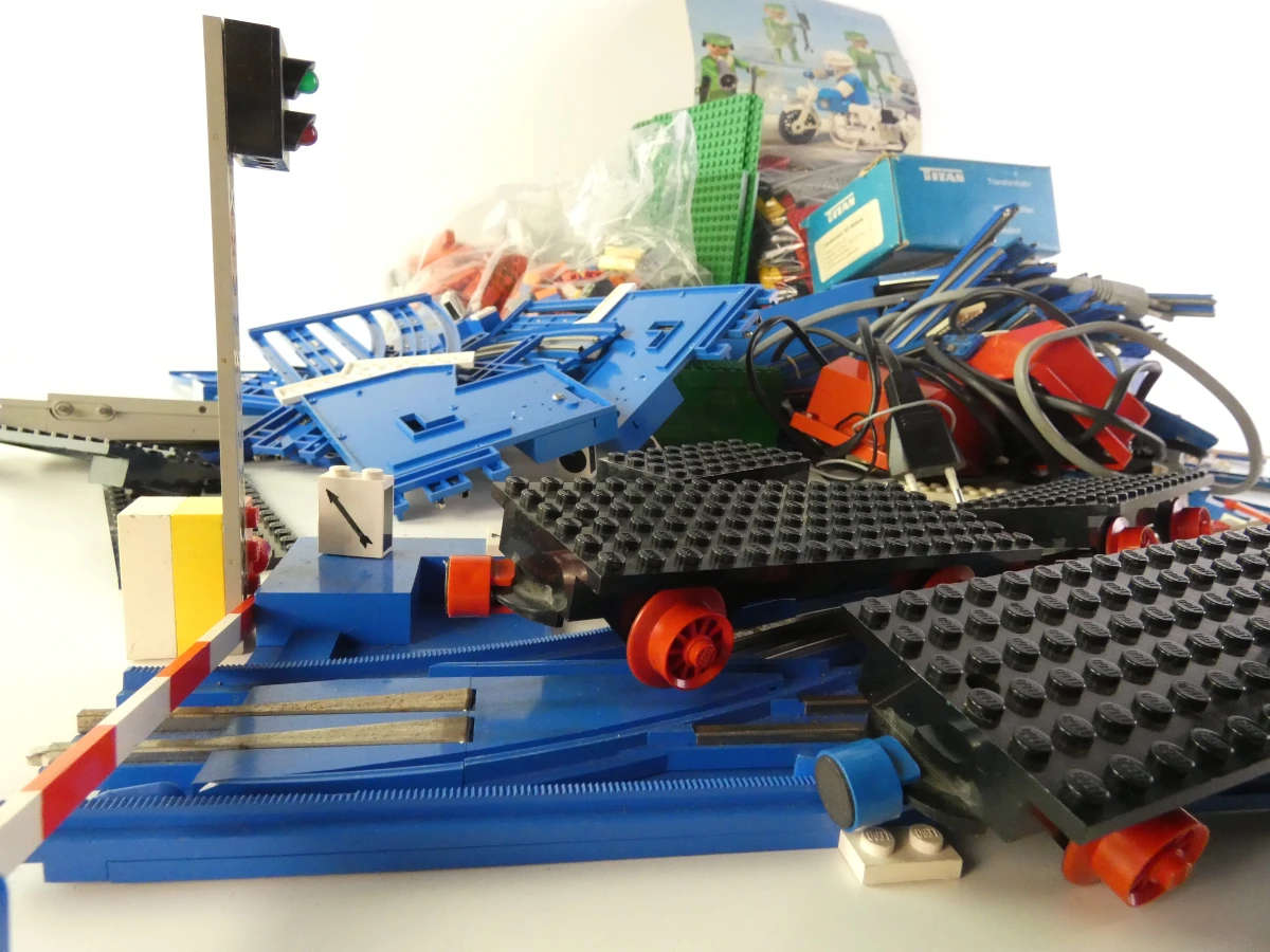 Grote Kavel Vintage LEGO Trein & Stad (Jaren '70/'80) – Met Blauwe Rails - foto 5