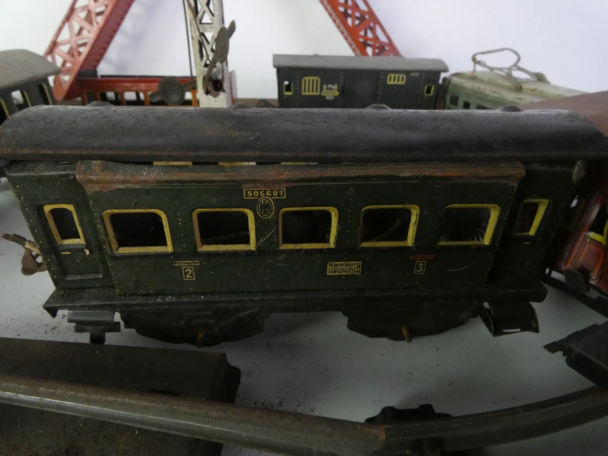 Vintage blikken modeltreinen Hornby, JEP & Märklin - foto 5