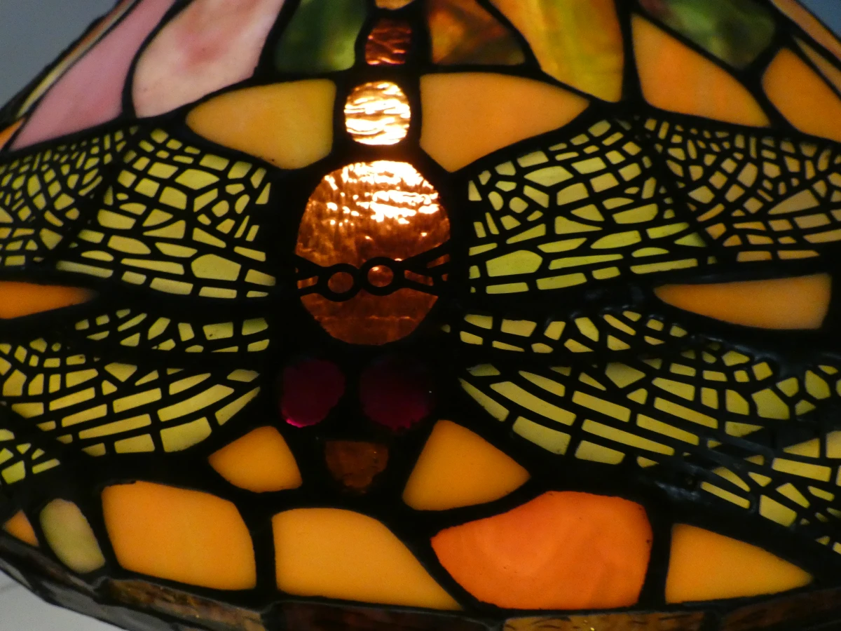 Tiffany-stijl hanglamp met libellenmotief - foto 4