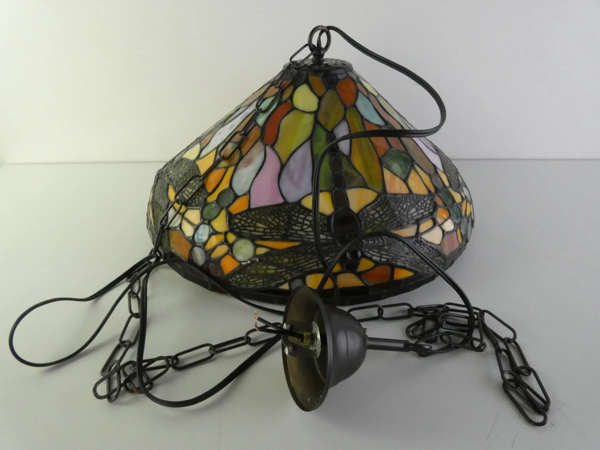 Tiffany-stijl hanglamp met libellenmotief - foto 15