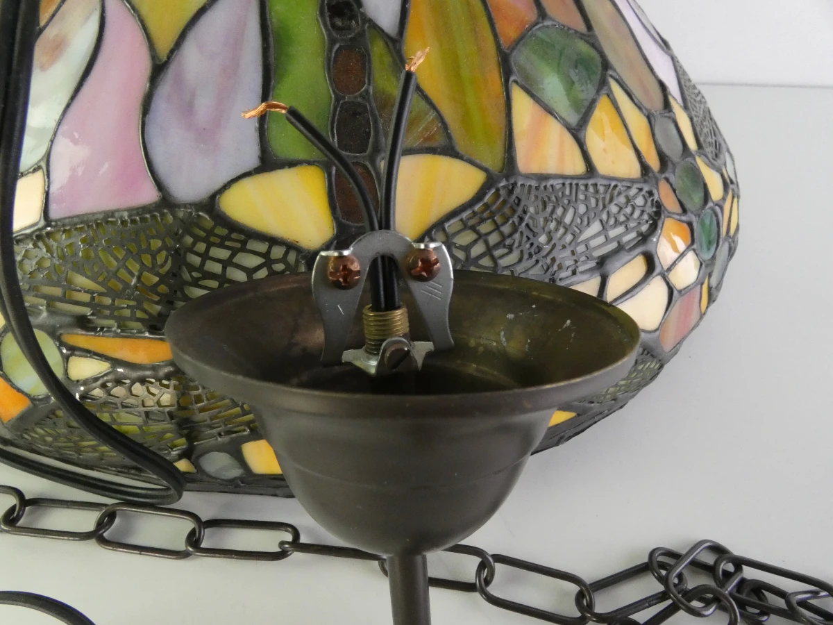 Tiffany-stijl hanglamp met libellenmotief - foto 17
