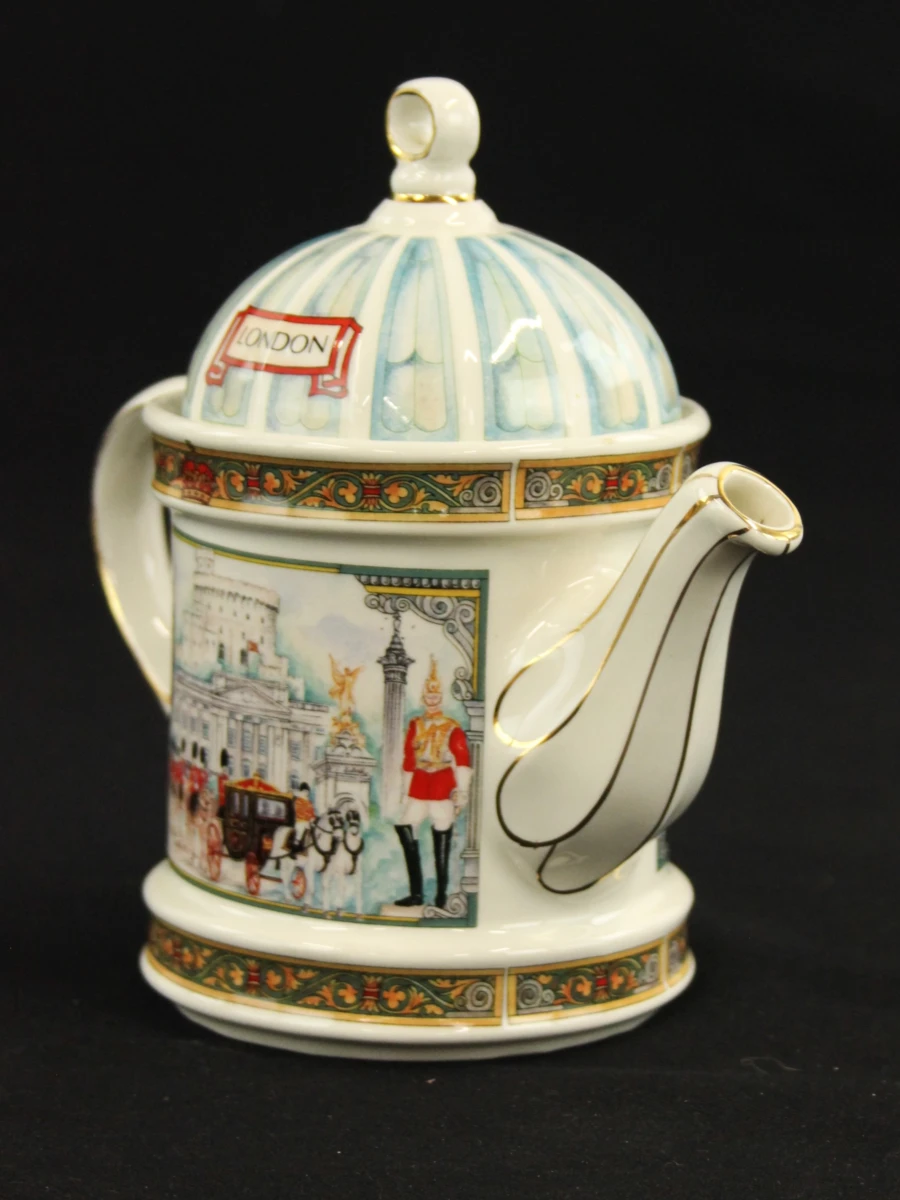 Sadler "Made in England" HorseGuards 4661 Londen Heritage collection vintage theepot - foto 3