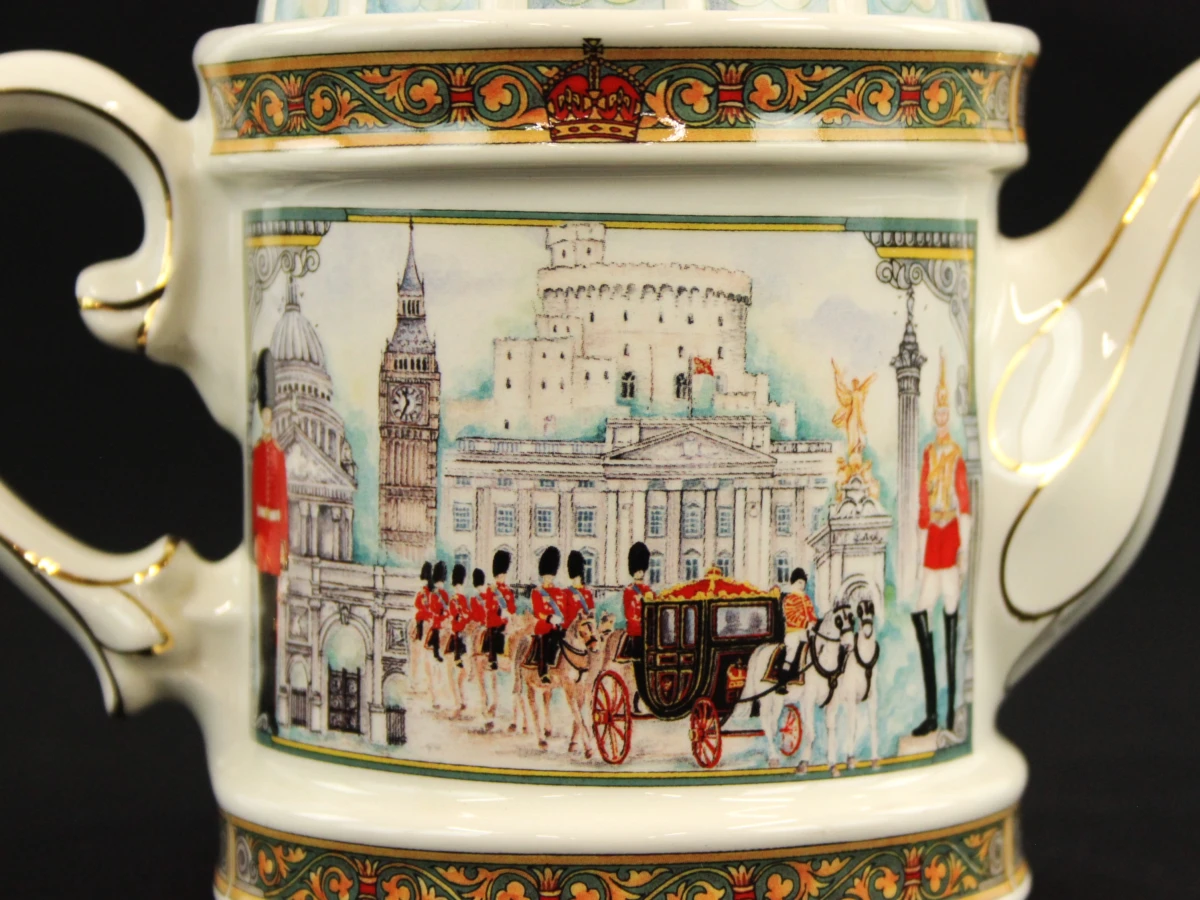 Sadler "Made in England" HorseGuards 4661 Londen Heritage collection vintage theepot - foto 5