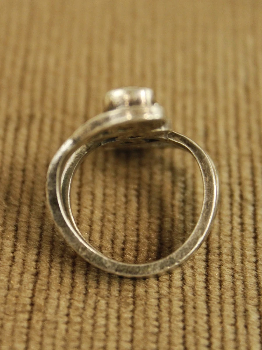 Sterling zilveren ring met groene stenen - foto 3