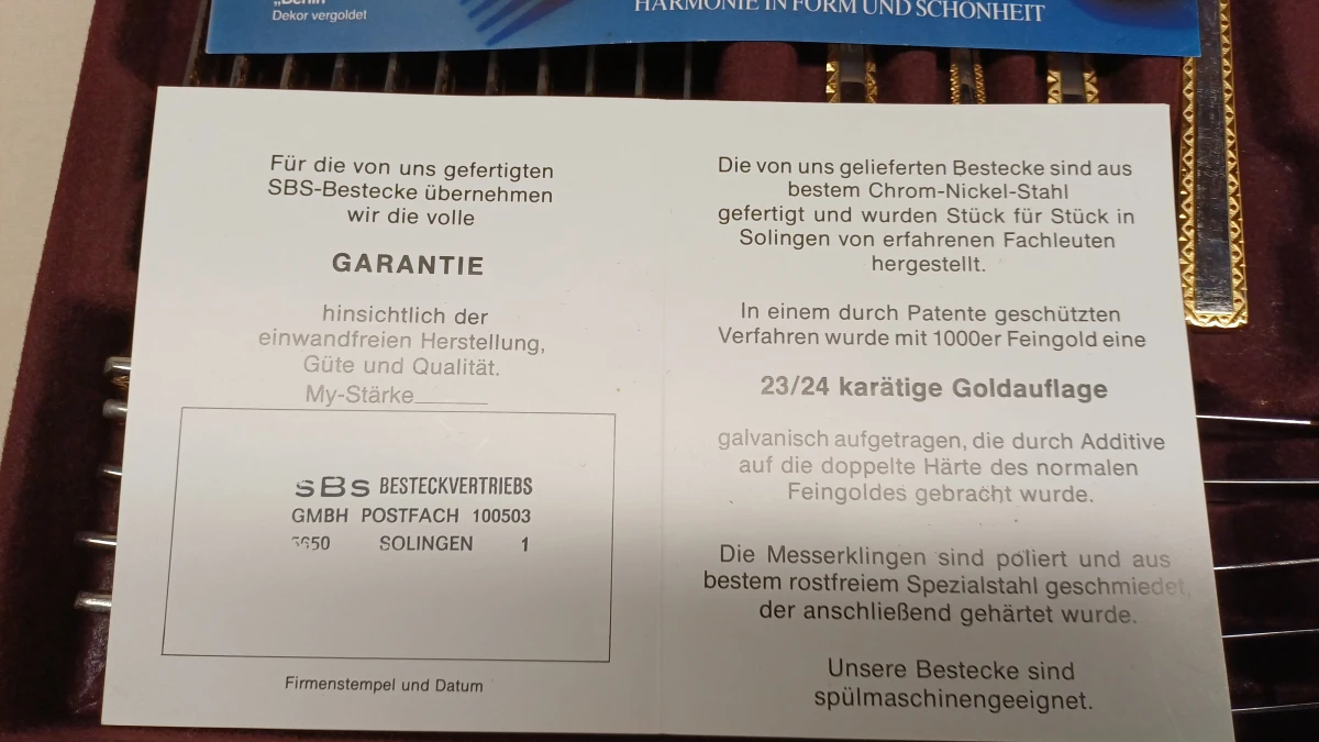 70-delig verguld bestekset Solingen - foto 7