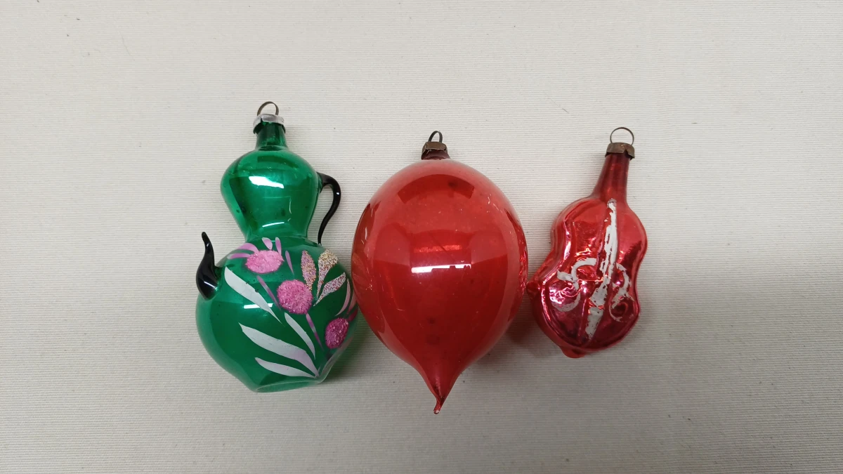 Set vintage kerstballen - foto 5