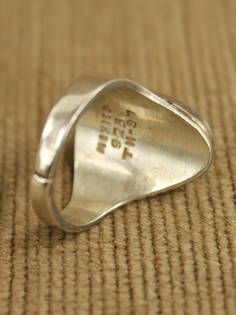 Verstelbare Taxco sterling zilveren ring - foto 3