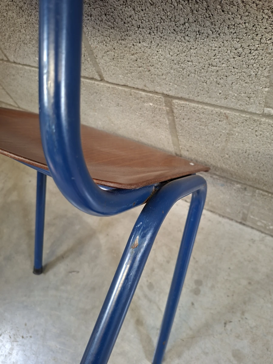 Mid-century industriële schoolstoel van het merk OBO - foto 2