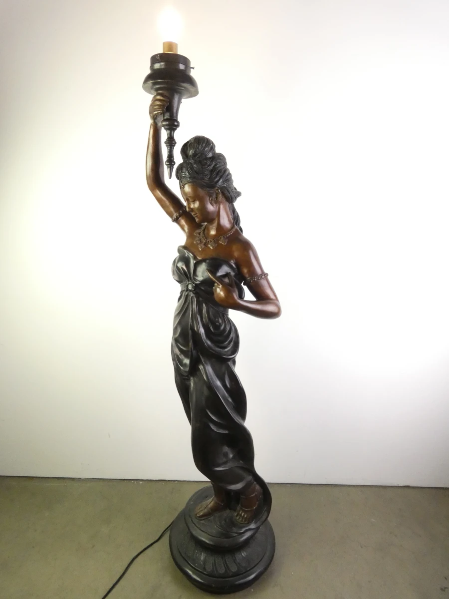 Imposante sculpturale vloerlamp in Art Nouveau-stijl - foto 5