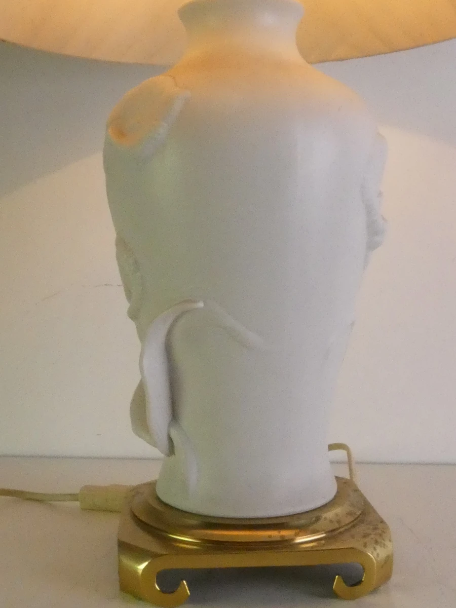 Franklin Mint "Calla Lily" Tafellamp (1986) – Nicholas Berbenczy met stoffen kap - foto 6