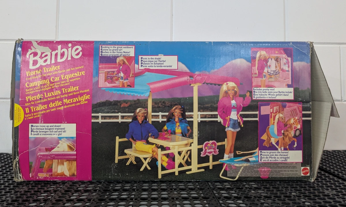 Barbie Paarden Trailer Camper in originele doos. - foto 9