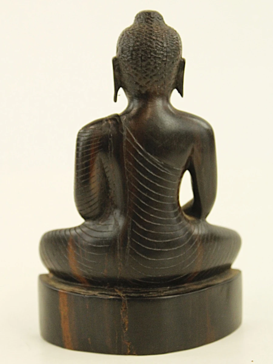 Set van drie houten Boeddha en Ganesha beelden - foto 6
