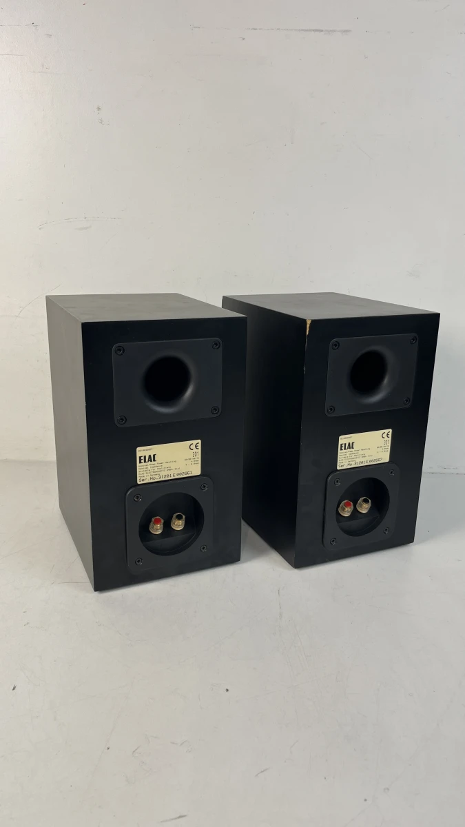 Luidsprekers ELAC 201 boekenplank stereoset Duits hifi audiopaar zwart - foto 3