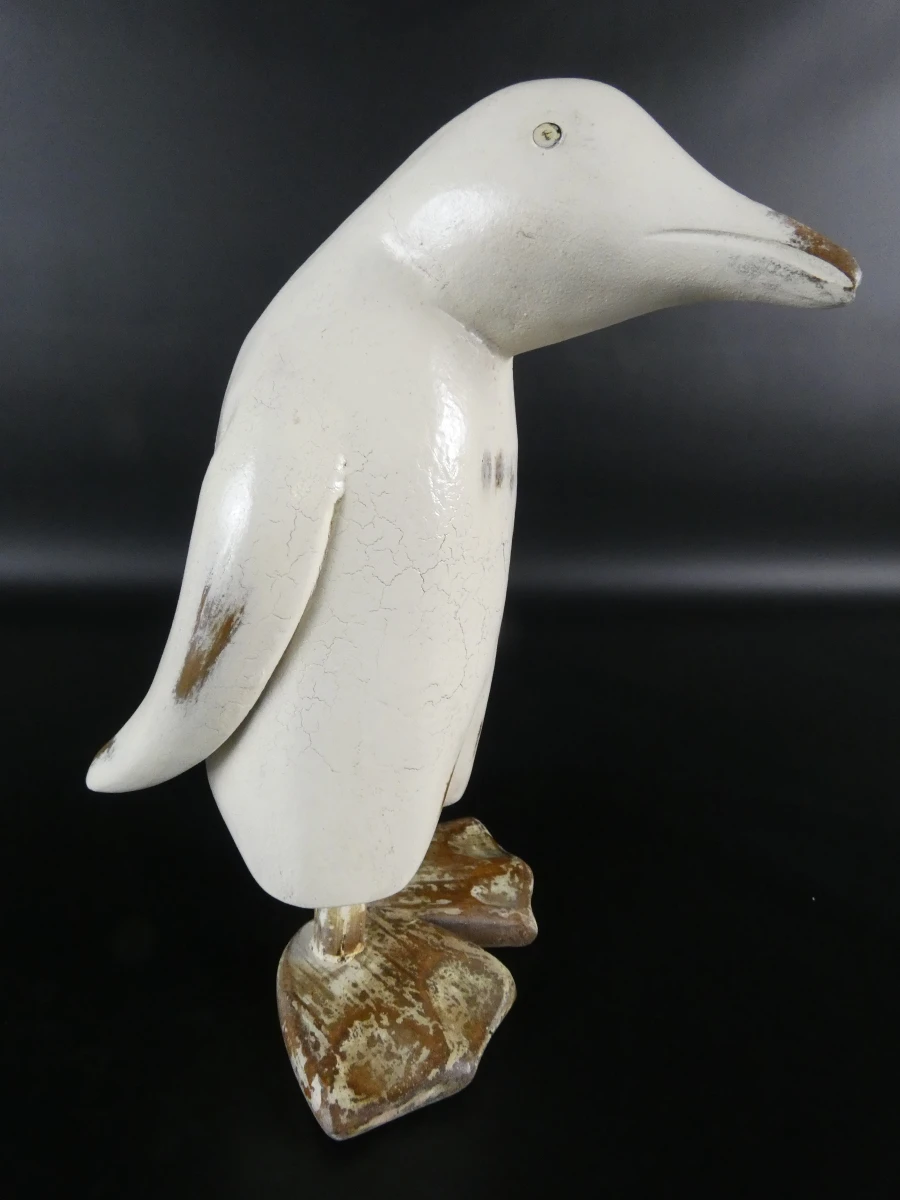 2 houten pinguïnbeeldjes - foto 3